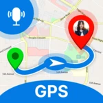 gps navigation live street map android application logo